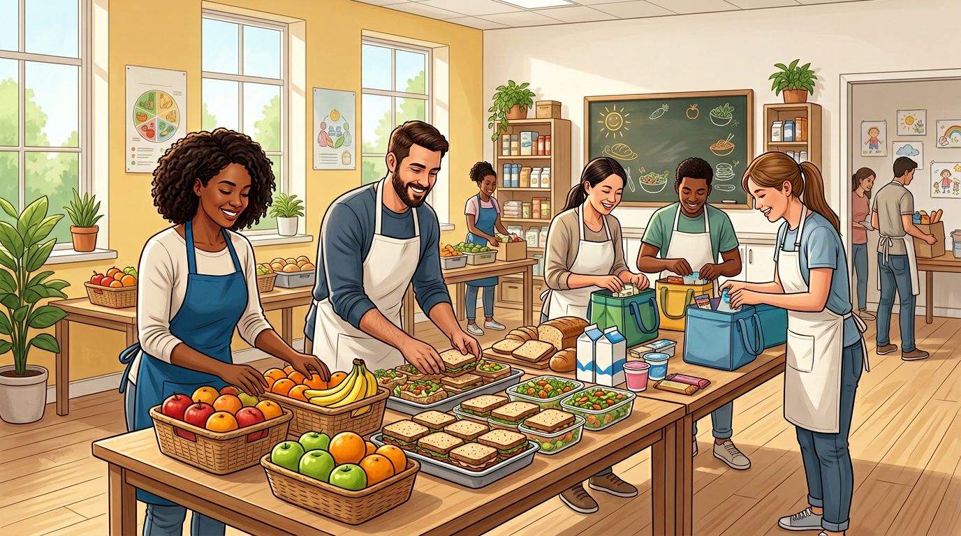 Food program illustration