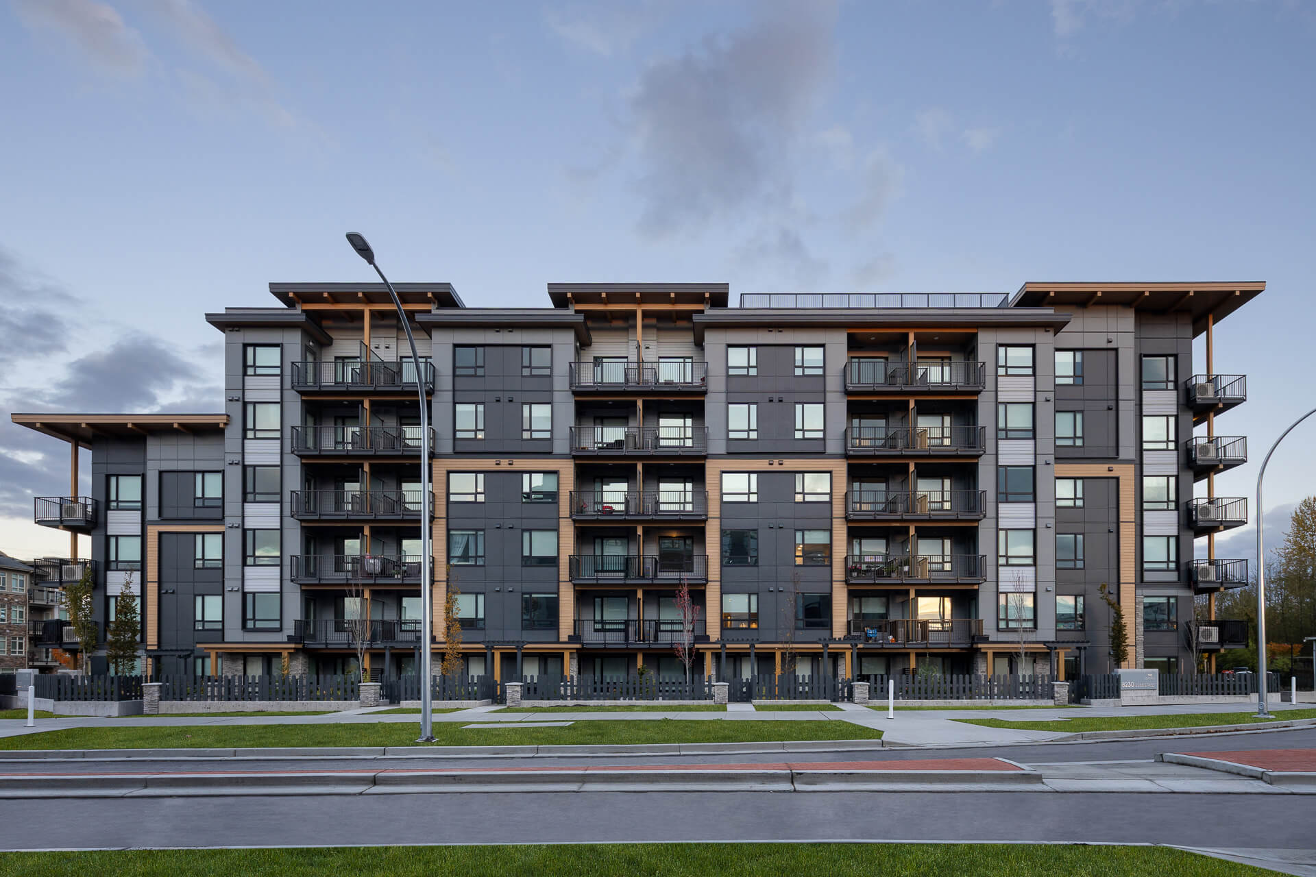 The Commons condo community exterior in Langley.